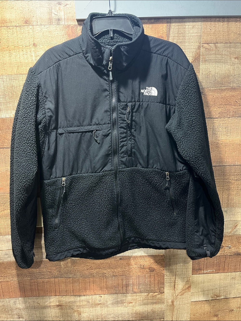 The North Face Black Lightweight Sherpa Fleece Jacket men's large